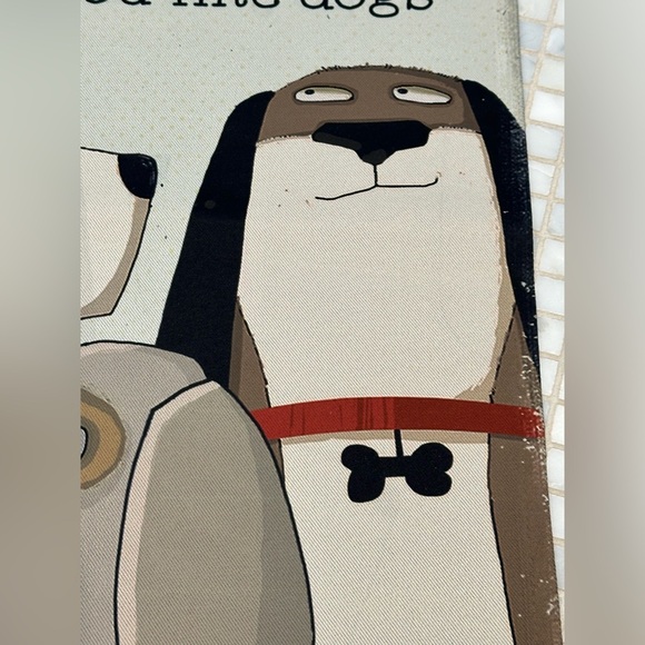 Primitives by Kathy Welcome Hope You Like Dogs Garden Flag NWT - Picture 3 of 7